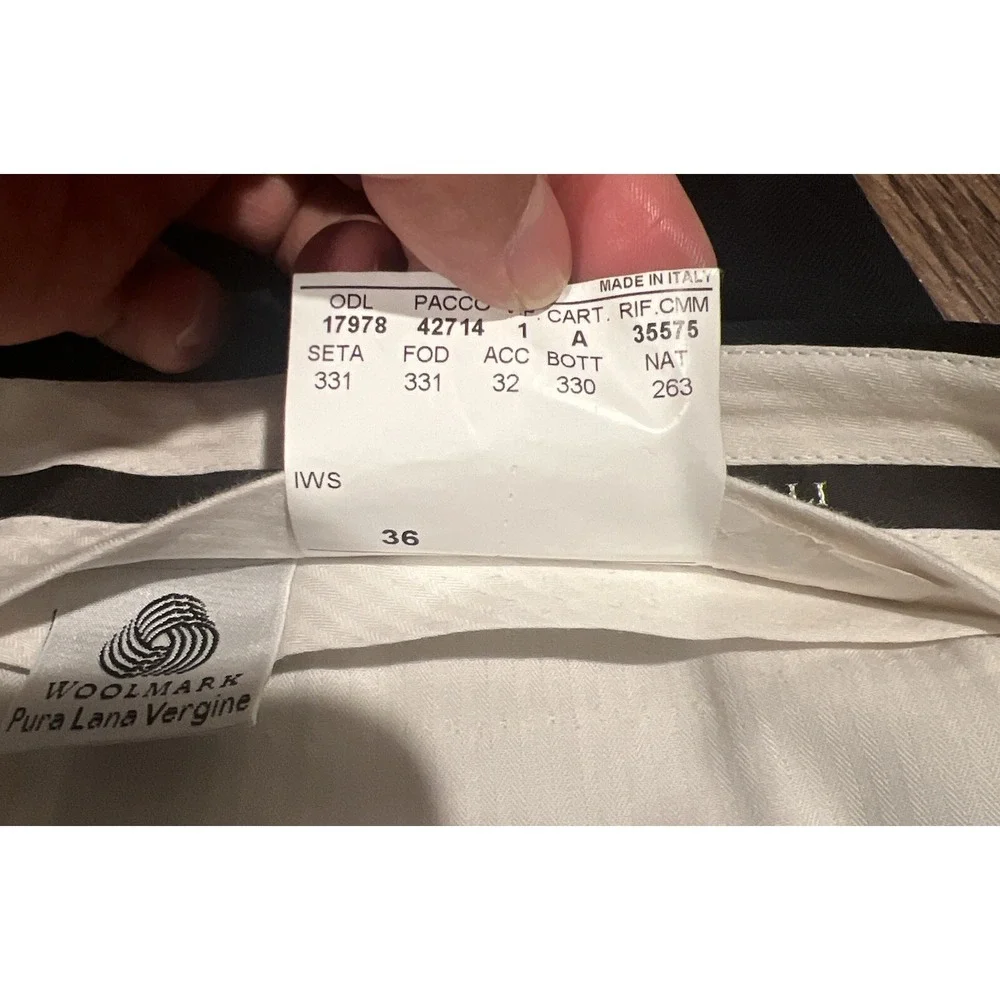 CANALI ITALY mens dress pants Predated Front 100% Wool  Size 54R